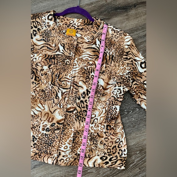 Ruby Rd  Brown/Tan Jacket.   Size 14 - Picture 7 of 7